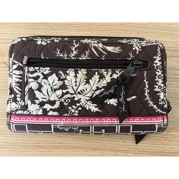 Vera Bradley Imperial Toile Quilted Zip Around Turn Lock Wallet/Cards 8 X 5 -EUC - Picture 4 of 16